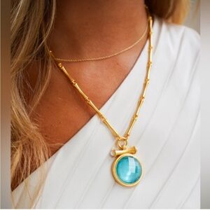 Julie Vos Gold Bamboo Statement Necklace